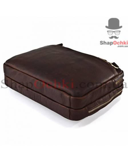 Сумка чоловіча Tiding Bag 7092R, шкіра, темно-коричнева