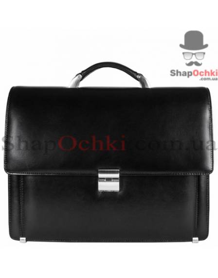 Портфель мужской Desisan, 319-1, кожа, черный