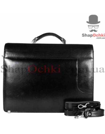 Портфель мужской Desisan, 319-1, кожа, черный