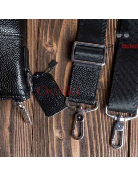 Сумка чоловіча Tiding Bag M6868-3A, шкіра, чорна
