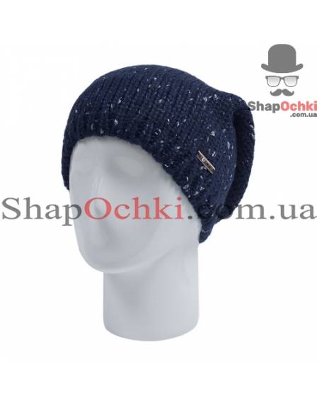 Шапка жіноча Leks, Відблиск, синій+срібло