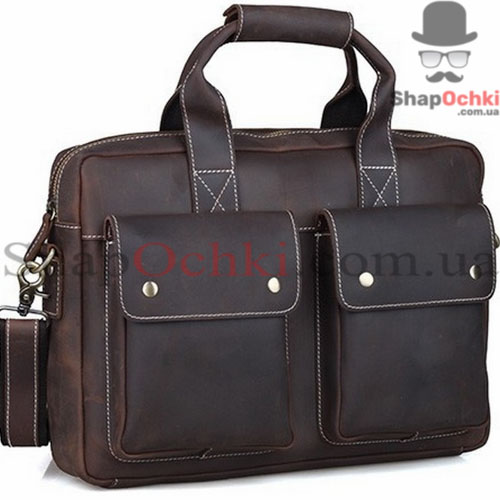 Портфель чоловічий Tiding Bag t1123,  шкіра,  темно-коричневий