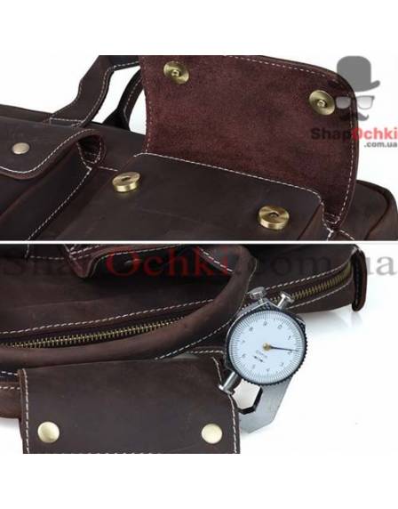 Портфель чоловічий Tiding Bag t1123, шкіра, темно-коричневий
