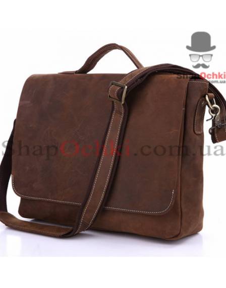 Сумка месенджер чоловіча Tiding Bag 7108R-1, шкіра, коричнева