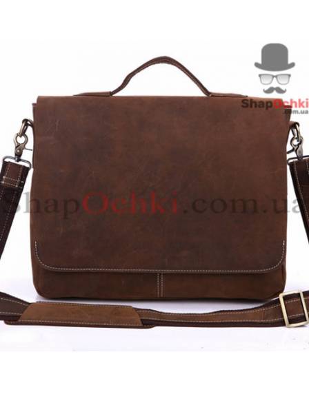Сумка месенджер чоловіча Tiding Bag 7108R-1, шкіра, коричнева