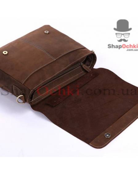 Сумка месенджер чоловіча Tiding Bag 7108R-1, шкіра, коричнева
