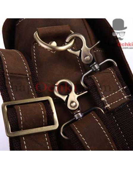 Сумка месенджер чоловіча Tiding Bag 7108R-1, шкіра, коричнева