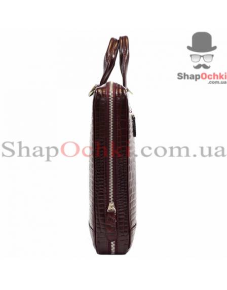 Портфель мужской Desisan, 1347-626, кожа, бордо
