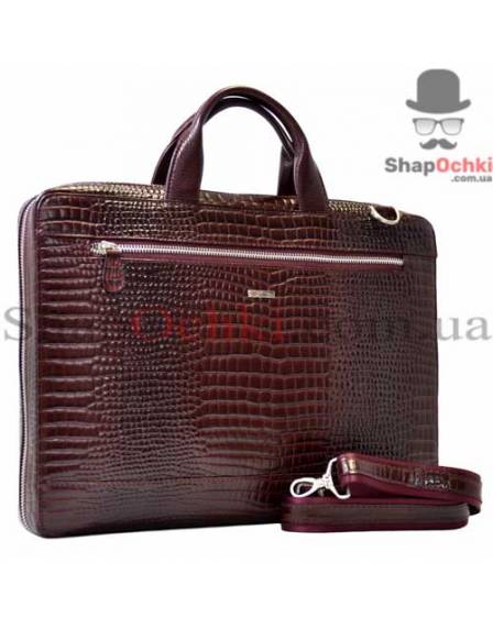 Портфель мужской Desisan, 1347-626, кожа, бордо
