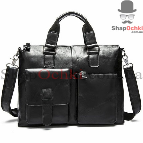 Сумка чоловіча Tiding Bag 7264A,  шкіра,  колір чорний