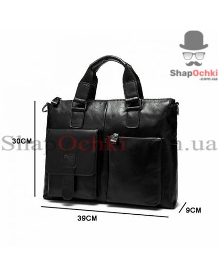 Сумка чоловіча Tiding Bag 7264A, шкіра, колір чорний