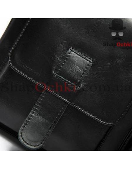 Сумка чоловіча Tiding Bag 7264A, шкіра, колір чорний