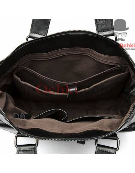 Сумка чоловіча Tiding Bag 7264A, шкіра, колір чорний