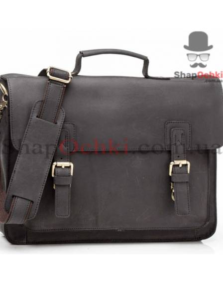 Портфель чоловічий Tiding Bag G8870A, шкіра, чорний