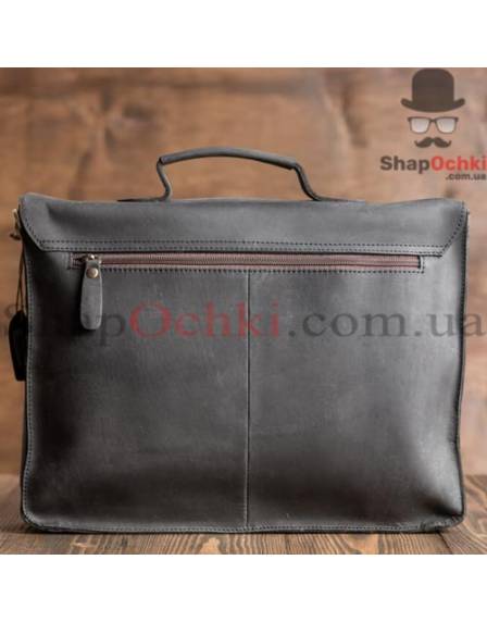 Портфель чоловічий Tiding Bag G8870A, шкіра, чорний