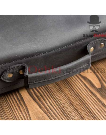 Портфель чоловічий Tiding Bag G8870A, шкіра, чорний