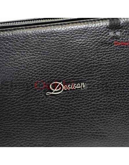 Сумка жіноча Desisan, 3012-011, шкіра, чорна