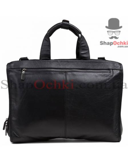 Сумка чоловіча Tiding Bag 7243A, шкіра, чорна