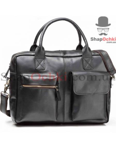 Сумка чоловіча Tiding Bag GB331A, шкіра, чорна