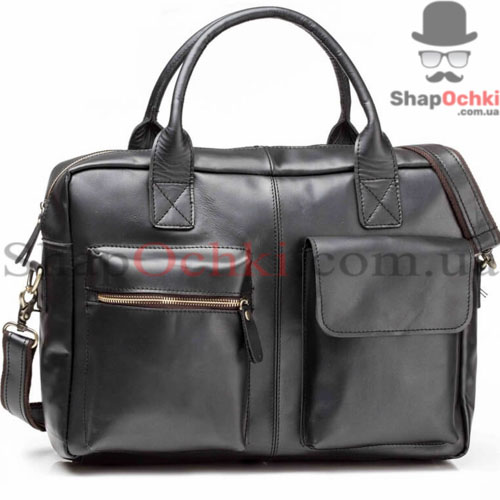 Сумка чоловіча Tiding Bag GB331A,  шкіра,  чорна