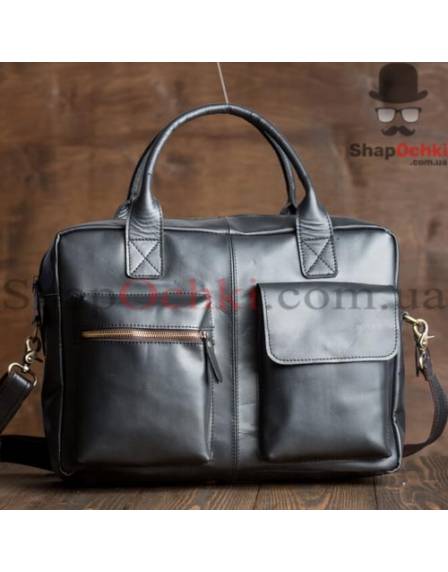 Сумка чоловіча Tiding Bag GB331A, шкіра, чорна