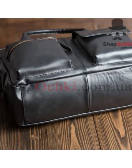 Сумка чоловіча Tiding Bag GB331A, шкіра, чорна