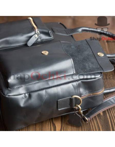 Сумка чоловіча Tiding Bag GB331A, шкіра, чорна