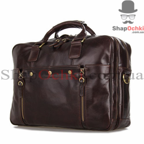 Сумка мужская Tiding Bag 7201C,  кожа,  кофейная