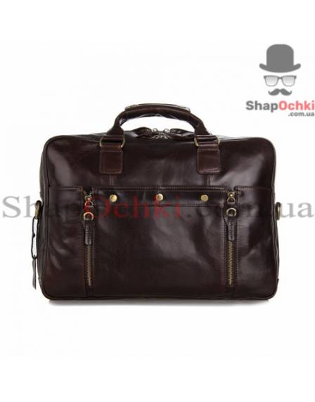 Сумка мужская Tiding Bag 7201C, кожа, кофейная
