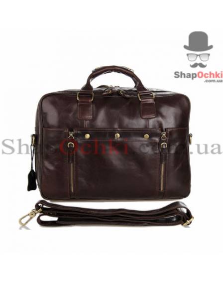 Сумка мужская Tiding Bag 7201C, кожа, кофейная
