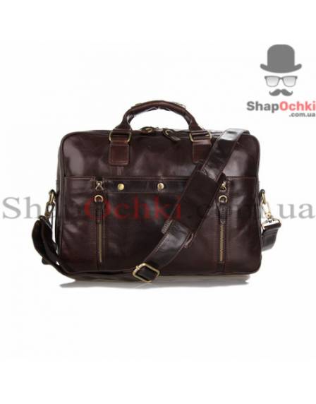 Сумка мужская Tiding Bag 7201C, кожа, кофейная