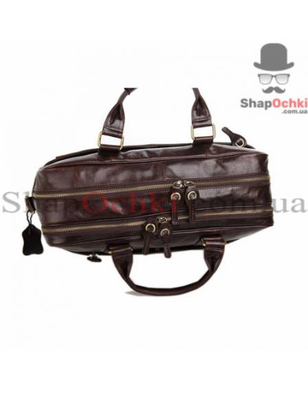Сумка мужская Tiding Bag 7201C, кожа, кофейная