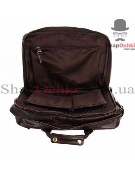 Сумка мужская Tiding Bag 7201C, кожа, кофейная