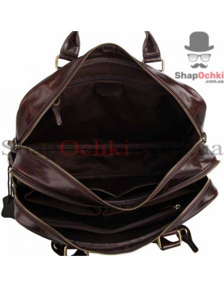 Сумка мужская Tiding Bag 7201C, кожа, кофейная