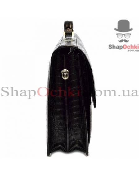 Портфель мужской Desisan, 216-11, кожа, черный