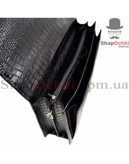 Портфель мужской Desisan, 216-11, кожа, черный