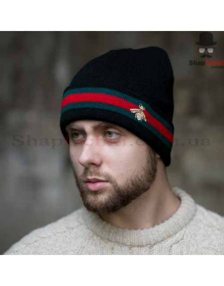 Шапка чоловіча Gunner, Gucci, чорна