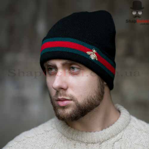 Шапка чоловіча Gunner,  Gucci,  чорна