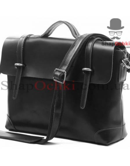 Портфель чоловічий Tiding Bag 7082A, шкіра, чорний