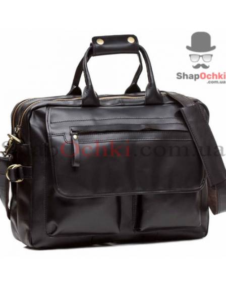Сумка чоловіча Tiding Bag G8832A, шкіра, чорна