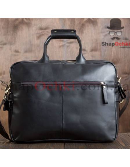 Сумка чоловіча Tiding Bag G8832A, шкіра, чорна