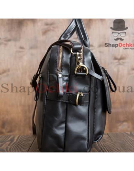 Сумка чоловіча Tiding Bag G8832A, шкіра, чорна