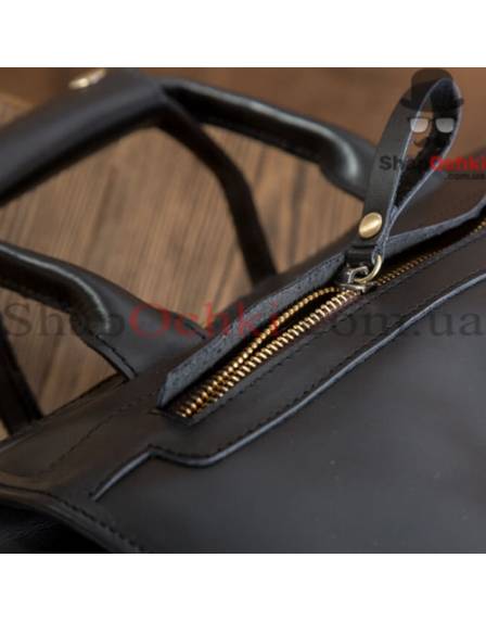 Сумка чоловіча Tiding Bag G8832A, шкіра, чорна