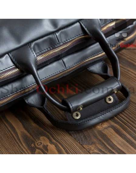 Сумка чоловіча Tiding Bag G8832A, шкіра, чорна