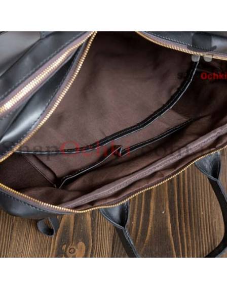 Сумка чоловіча Tiding Bag G8832A, шкіра, чорна