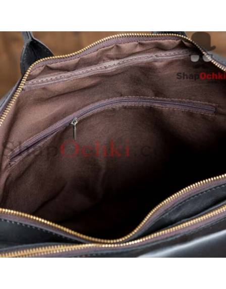 Сумка чоловіча Tiding Bag G8832A, шкіра, чорна