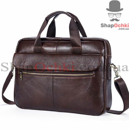 Сумка мужская Bexhill Bx1127C,  кожа,  темно-коричневая