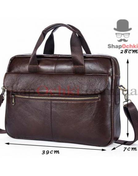 Сумка чоловіча Bexhill Bx1127C, шкіра, темно-коричнева