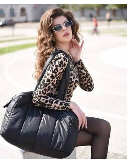 Сумка 4002 шопер дорожня чорна