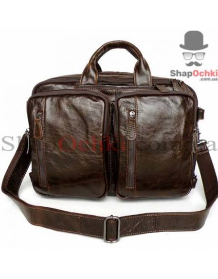 Сумка рюкзак чоловіча Jasper&Maine 7014Q-1, шкіра, коричнева